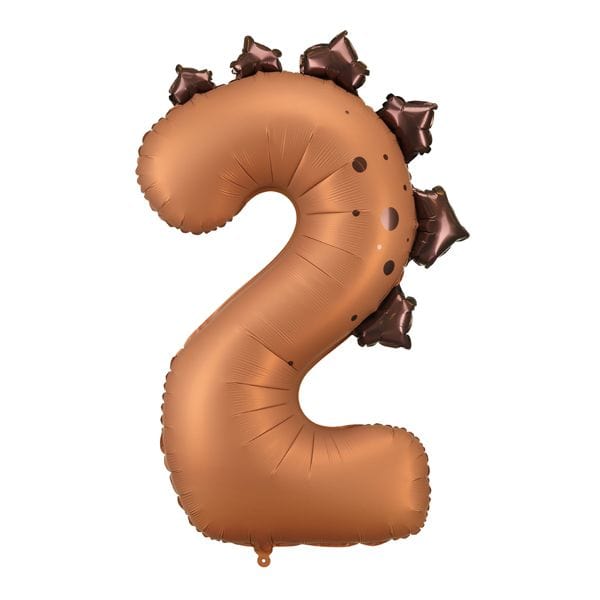 Veliki folija balon broj 2 DINOSAUR 84cm