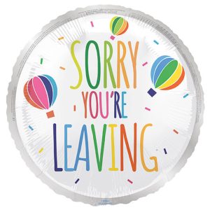 Folija balon  43cm Sorry leaving