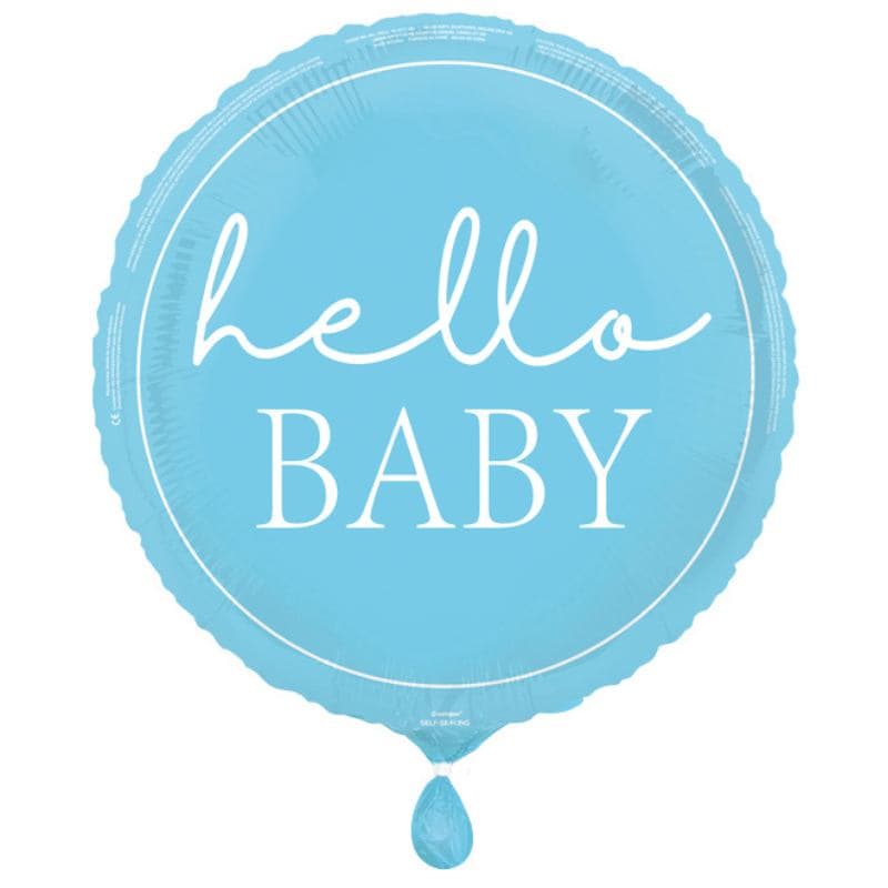 Folija balon 43 cm Hallo Baby-plavi