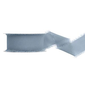 Traka chifon, 40mm/10m -light misty blue