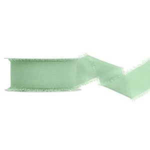 Traka chifon, 40mm/10m -sage zelena