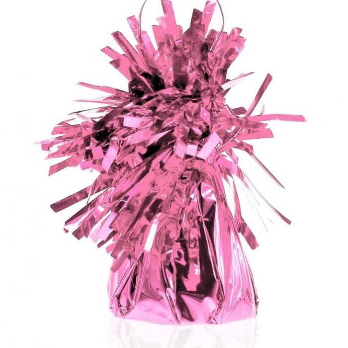 Uteg za balone folija metalik rozi 145 g
