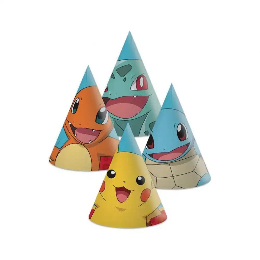 Šeširići papirnati Pokemon, 6 kom