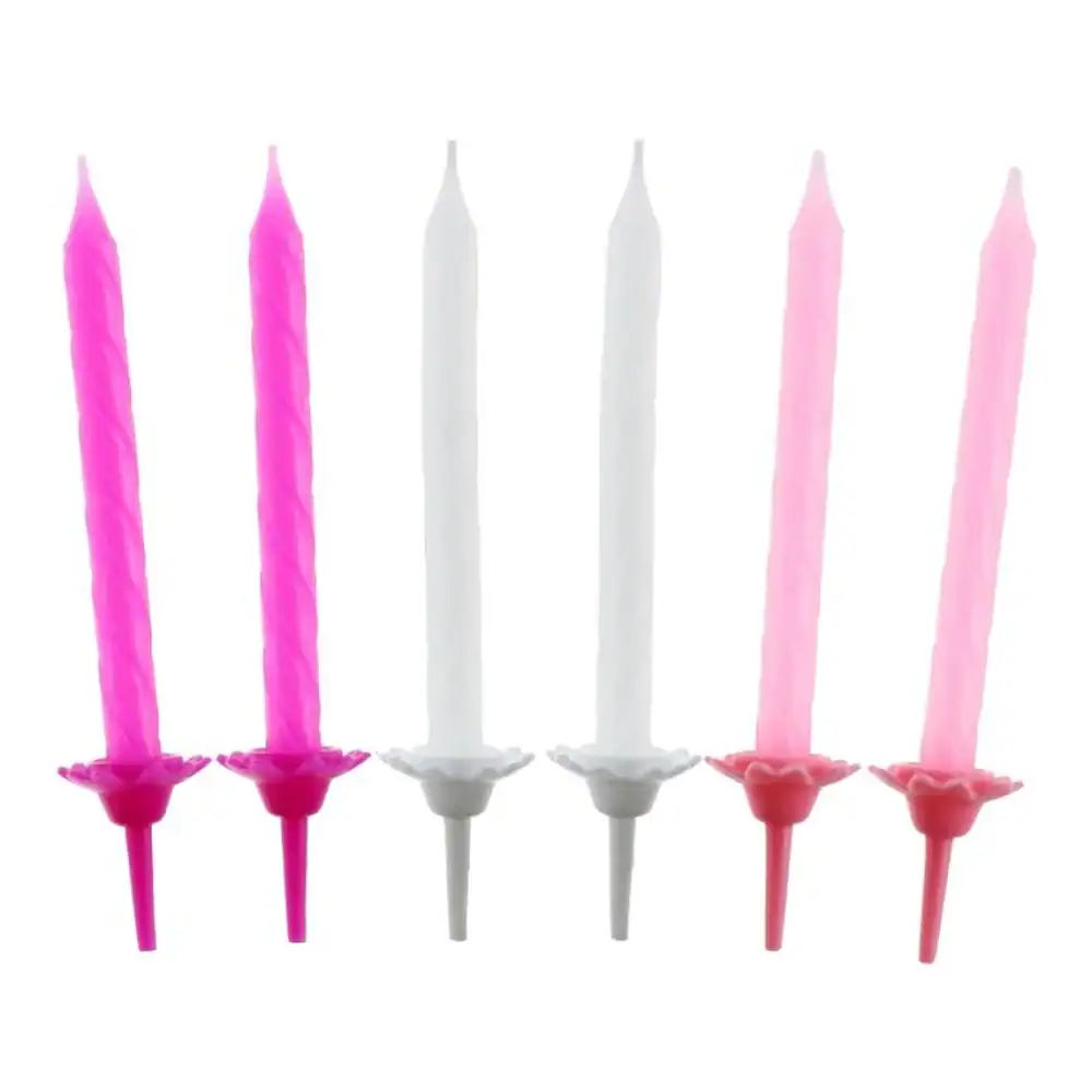 Svjećice roze 24 kom, 12 stalaka